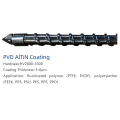 PVD Tornillo revestido AlTiN Polímero fluorado PTFE PVDF